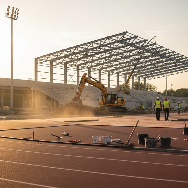 Stadion sportowy z trybunami - kontakty do polskich obiektów sportowych PKD 9311Z