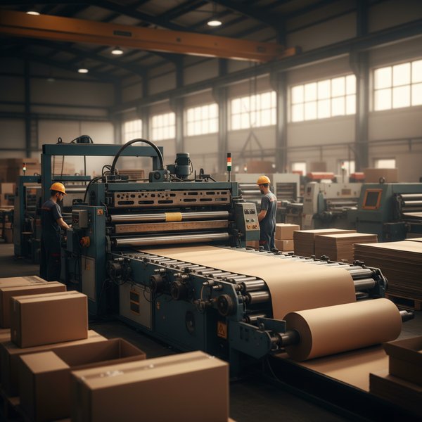 Linia produkcji kartonów falistych - kontakty do polskich producentów opakowań z tektury PKD 1721Z