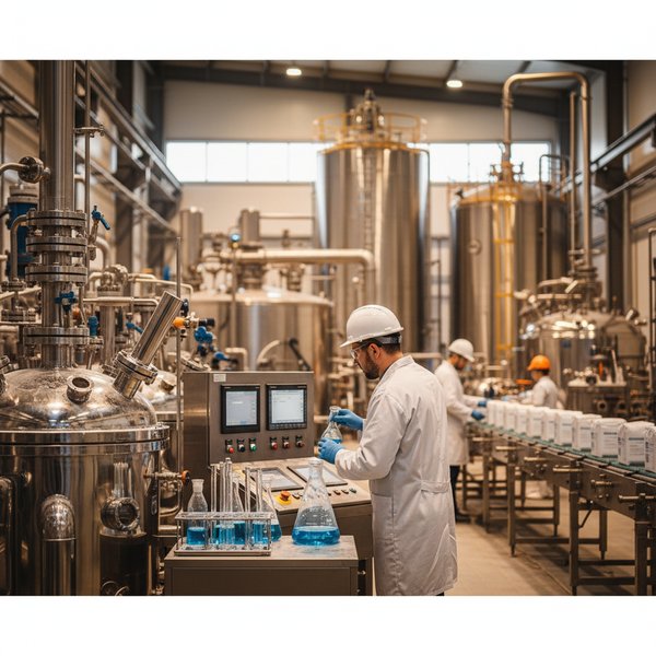 Wizualizacja branży producentów chemikaliów i wyrobów chemicznych - baza B2B