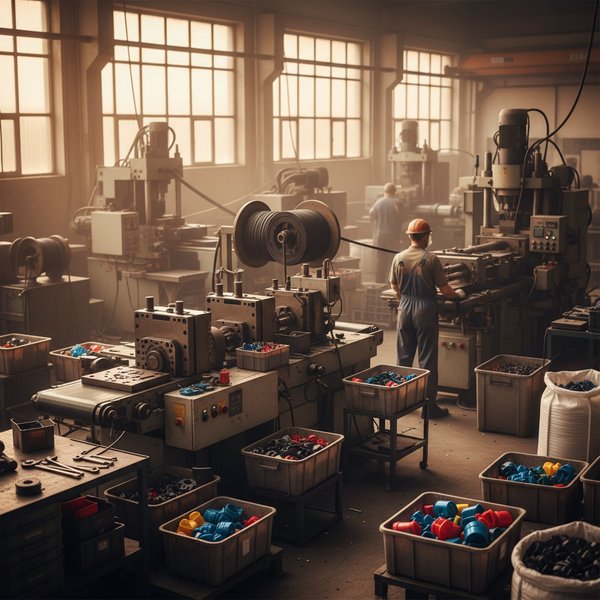 Wizualizacja branży producentów wyrobów z gumy i tworzyw sztucznych - baza B2B