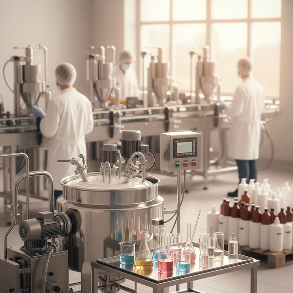 Linia produkcji kosmetyków pielęgnacyjnych - kontakty do polskich producentów kosmetyków PKD 2042Z