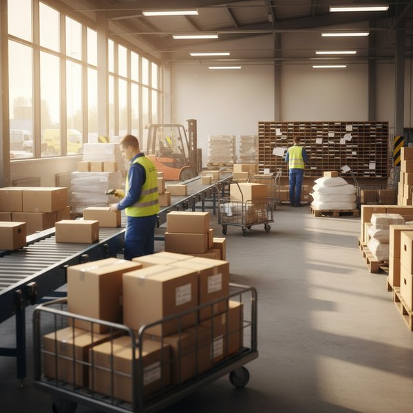 Wizualizacja branży firm prowadzących działalność pocztową i kurierską - baza B2B