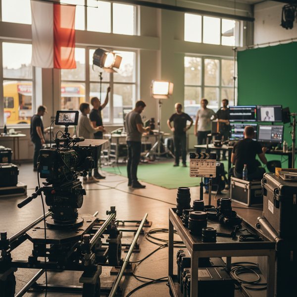 Wizualizacja branży firm zajmujących się produkcją filmów - kontakty B2B w bazie Baza firm zajmujących się produkcją filmów