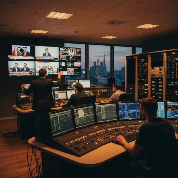 Wizualizacja branży firm z branży nadawanie programów ogólnodostępnych i abonamentowych - baza B2B