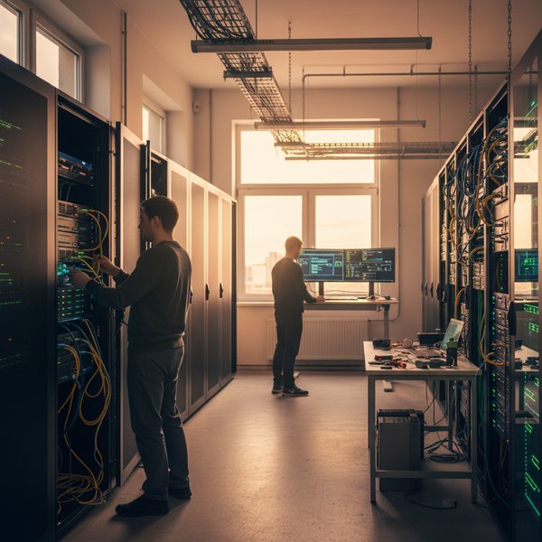 Wizualizacja branży firm prowadzących działalność usługową w zakresie infrastruktury obliczeniowej - baza B2B