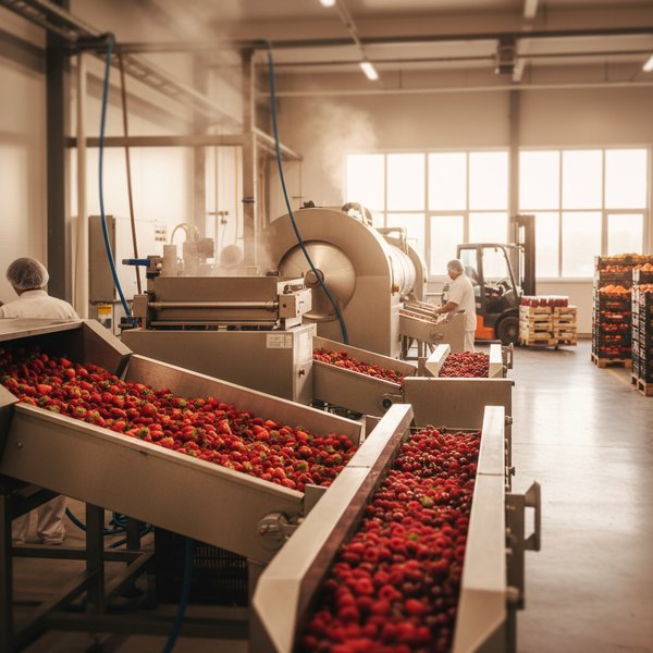 Wizualizacja branży zakładów przetwarzania owoców i warzyw - kontakty B2B w bazie Baza zakładów przetwarzania owoców i warzyw