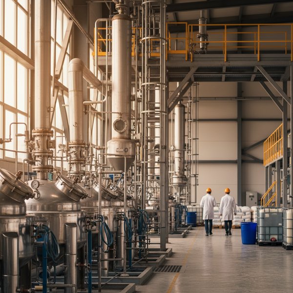 Wizualizacja branży producentów podstawowych chemikaliów - kontakty B2B w bazie Baza producentów podstawowych chemikaliów
