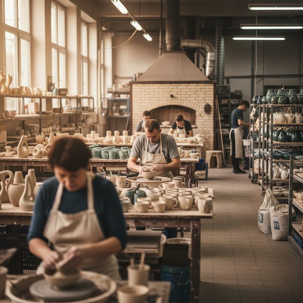 Wizualizacja branży producentów pozostałych wyrobów z porcelany i ceramiki - baza B2B