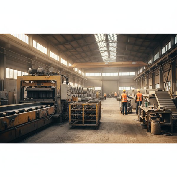 Wizualizacja branży producentów wyrobów z betonu - kontakty B2B w bazie Baza producentów wyrobów z betonu