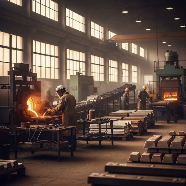 Wizualizacja branży producentów metali szlachetnych i innych metali nieżelaznych - baza B2B
