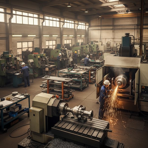 Wizualizacja branży zakładów obróbki metali i nakładanie powłok na metale - baza B2B