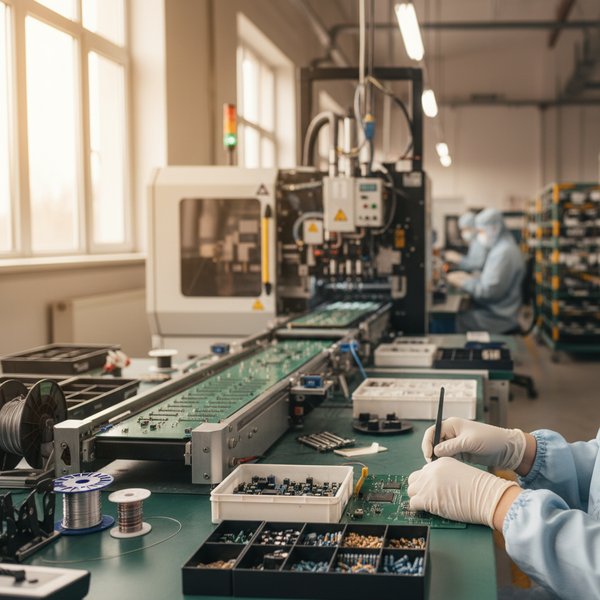 Wizualizacja branży producentów elektronicznych elementów i obwodów drukowanych - baza B2B