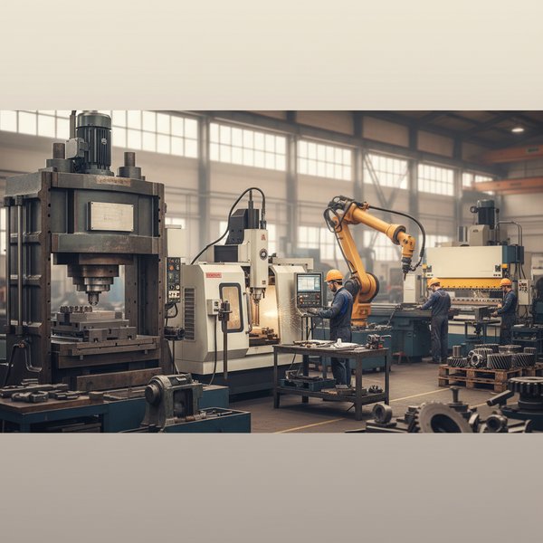 Wizualizacja branży producentów maszyn do formowania metalu i narzędzi mechanicznych - baza B2B