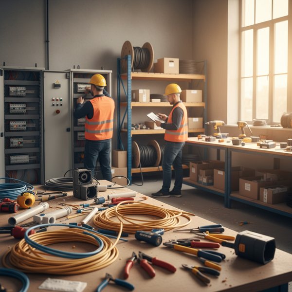 Wizualizacja branży firm z branży wykonywanie instalacji elektrycznych - baza B2B
