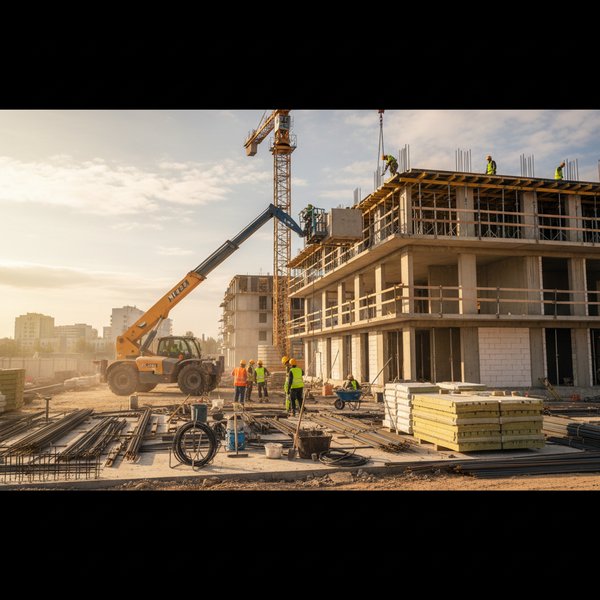 Wizualizacja branży firm z branży wykonywanie specjalistycznych robót budowlanych w zakresie budowy budynków - baza B2B