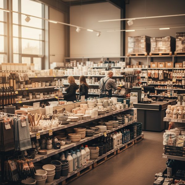 Wizualizacja branży sklepów pozostałych artykułów użytku domowego - baza B2B