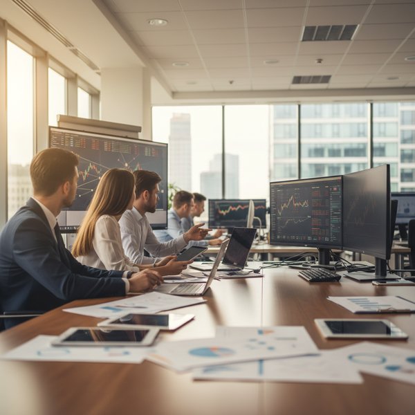 Wizualizacja branży firm prowadzących pozostałą finansową działalność usługową - baza B2B