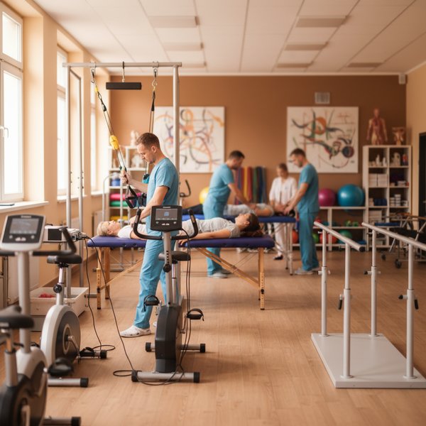Wizualizacja branży firm prowadzących pozostałą działalność w zakresie opieki zdrowotnej - baza B2B