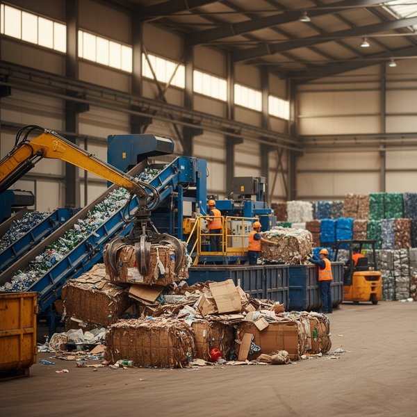Plac recyklingu z sortowaniem odpadów - kontakty do polskich firm gospodarki odpadami i recyklingu PKD 3900Z