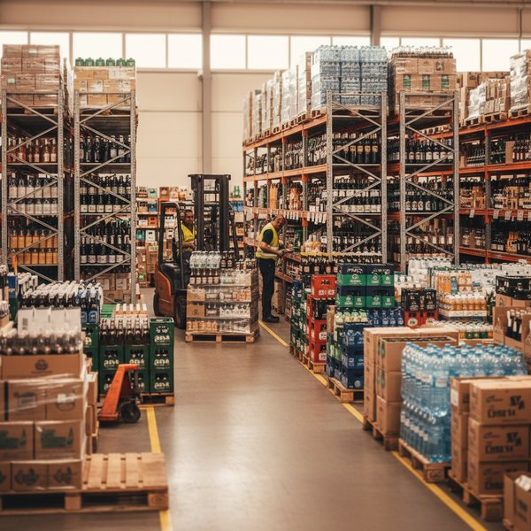 Wizualizacja branży hurtowni napojów alkoholowych i bezalkoholowych - baza B2B