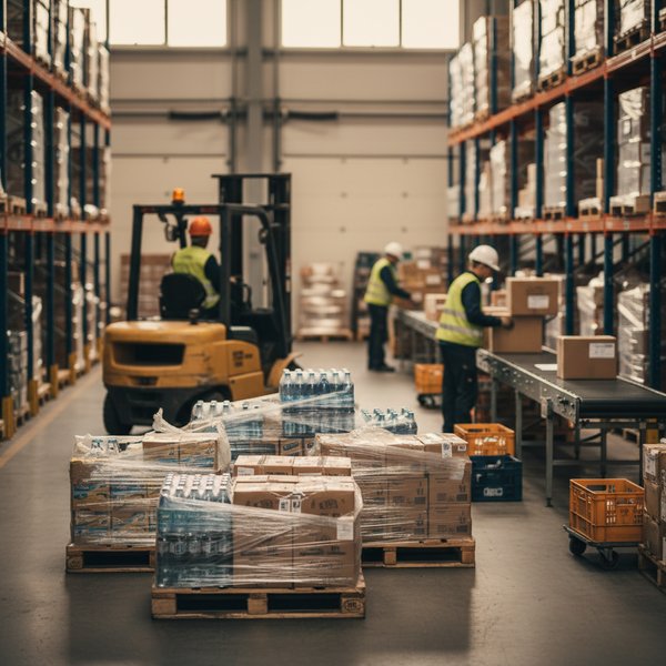 Hala cash and carry z paletami spożywczymi - kontakty do dystrybutorów żywności i napojów PKD 4639Z