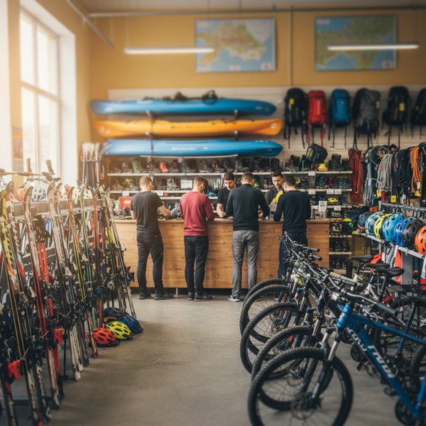Wypożyczalnia rowerów miejskich z stacjami - kontakty do wypożyczalni sprzętu sportowego PKD 7721Z