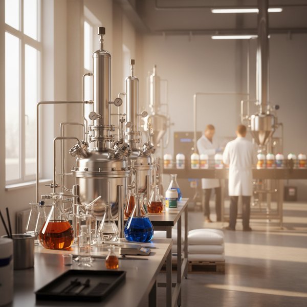 Reaktor chemii specjalistycznej w laboratorium - kontakty do producentów chemikaliów PKD 2059Z