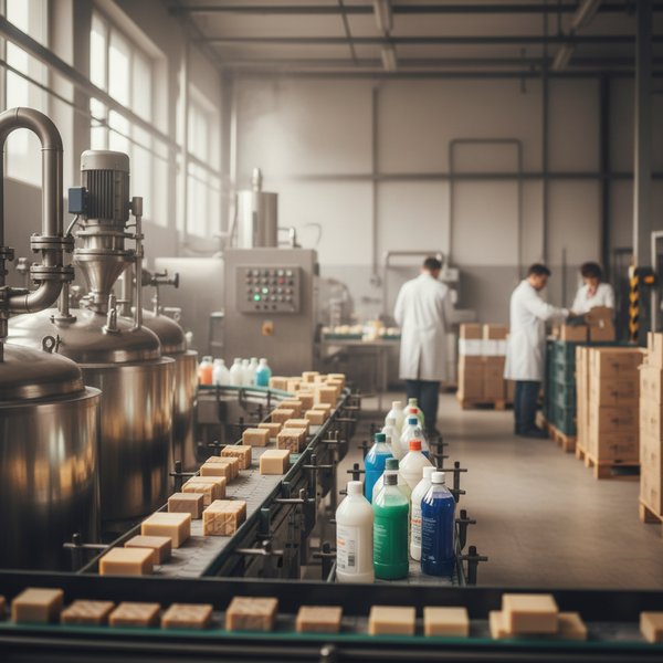 Linia produkcji proszku do prania w paczkach - kontakty do producentów mydeł i detergentów PKD 2041Z