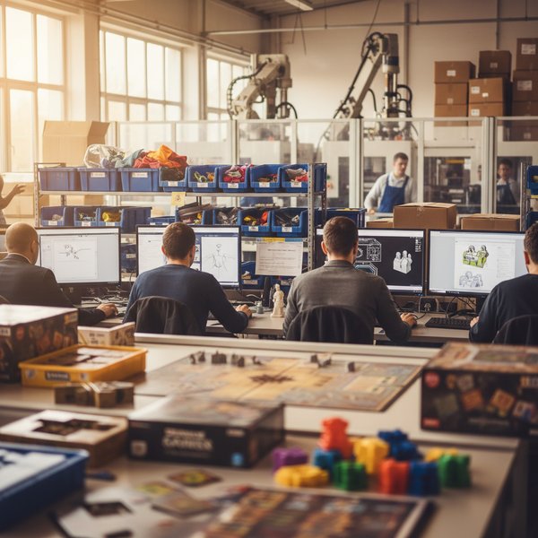 Hala produkcji gier planszowych z pudełkami - kontakty do polskich producentów gier i zabawek PKD 3240Z