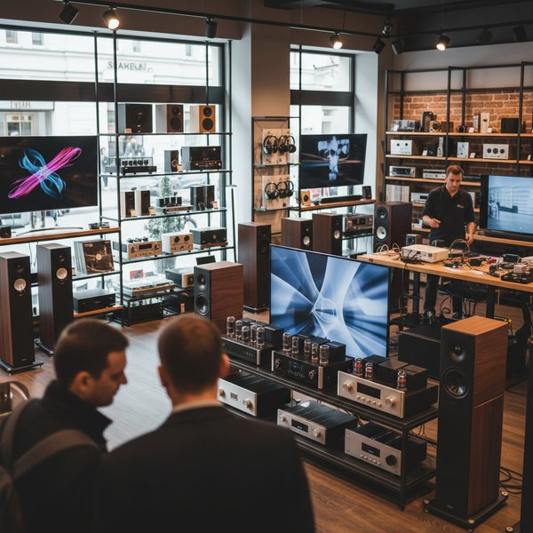 Sklep z telewizorami OLED i kinem domowym - kontakty do sklepów ze sprzętem audiowizualnym PKD 4743Z