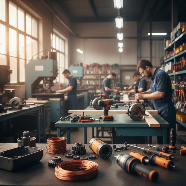 Hala produkcji narzędzi elektrycznych - kontakty do producentów narzędzi ręcznych i elektrycznych PKD 2573Z