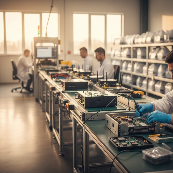 BTS 5G z anteną na maszcie - kontakty do polskich producentów sprzętu telekomunikacyjnego PKD 2630Z
