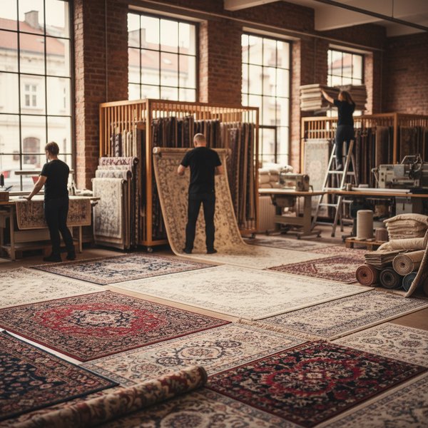 Showroom dywanów premium z perskimi wzorami - kontakty do firm sprzedaży dywanów i pokryć PKD 4753Z