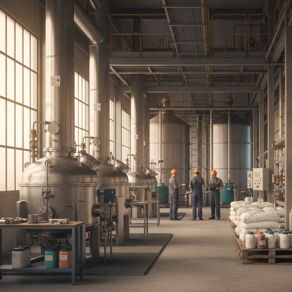 Reaktor chemiczny produkcji sody kalcynowanej - kontakty do producentów chemikaliów nieorganicznych PKD 2013Z