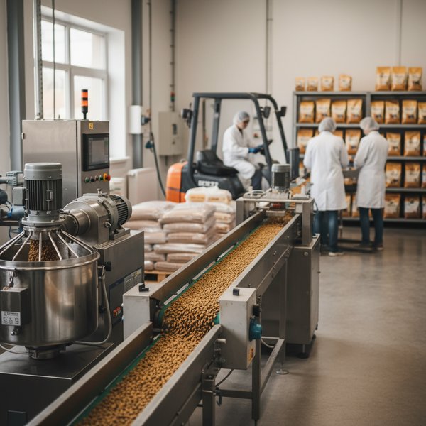 Linia produkcji karmy suchej dla psów ekstrudowana - kontakty do producentów karmy dla zwierząt PKD 1092Z