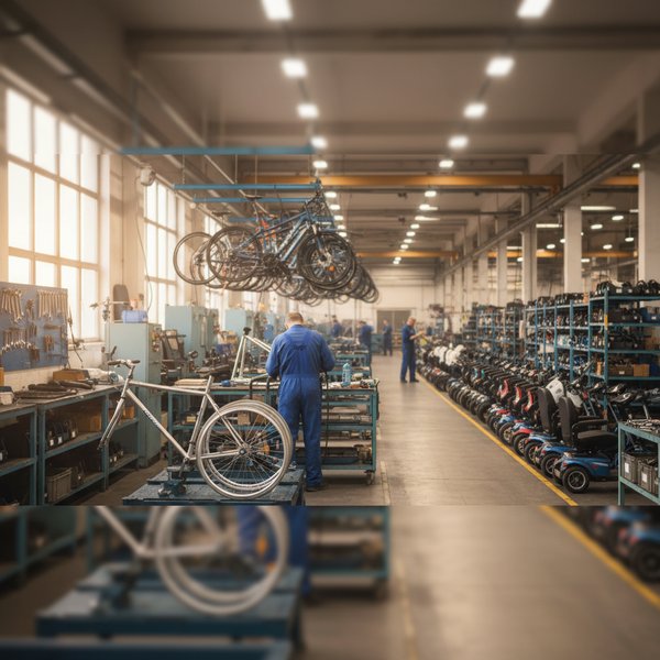 Hala produkcji rowerów z ramami aluminiowymi - kontakty do producentów rowerów i wózków inwalidzkich PKD 3092Z
