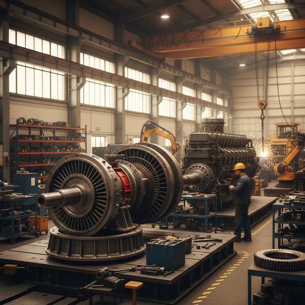 Turbina parowa w elektrowni węglowej w Rafako - kontakty do producentów turbin i silników energetycznych PKD 2811Z