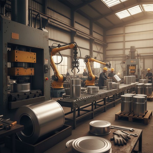 Beczki stalowe na palecie - kontakty do polskich producentów pojemników metalowych PKD 2591Z