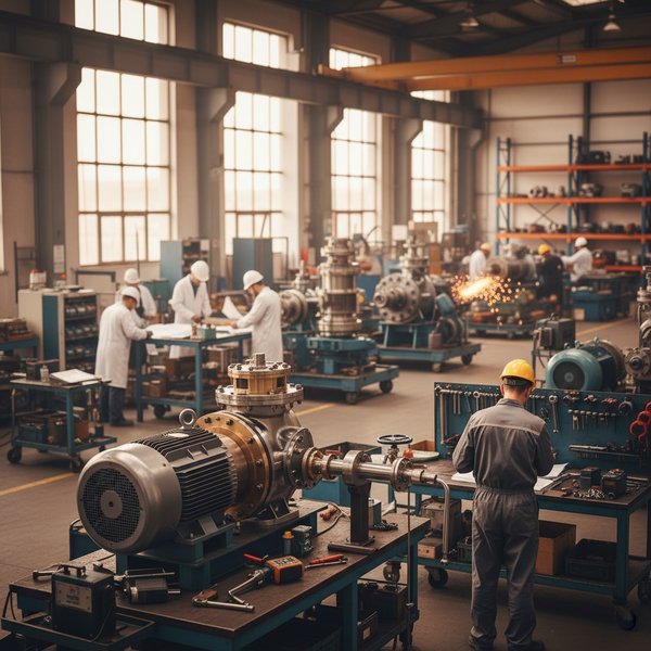 Wizualizacja branży producentów specjalistycznych pomp i sprężarek - baza B2B