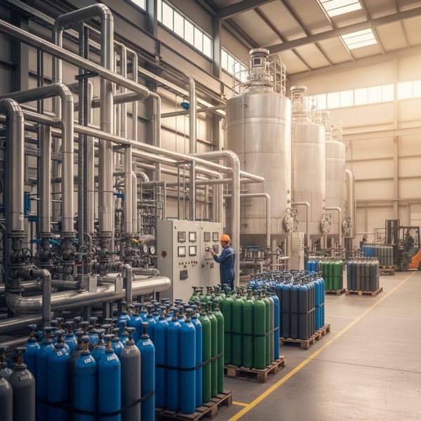 Instalacja separacji powietrza ASU producent gazów technicznych z kolumną - kontakty do polskich producentów gazów technicznych PKD 2011Z