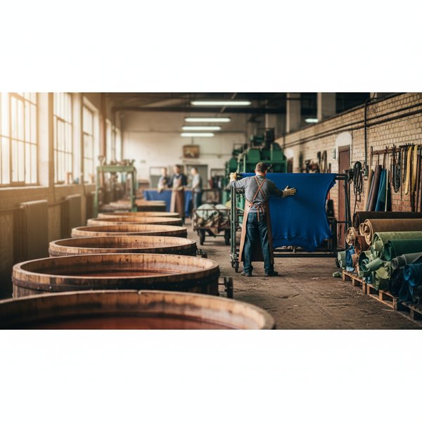 Wizualizacja branży firm specjalizujących się w garbowaniu i barwieniu skór - baza B2B