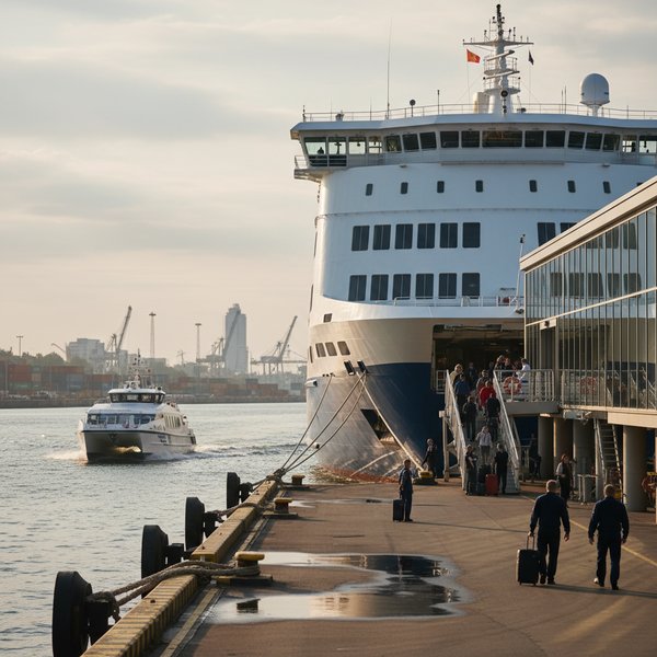 Prom Polferries Cracovia w porcie Świnoujście - kontakty do przewoźników morskich pasażerskich PKD 5010Z