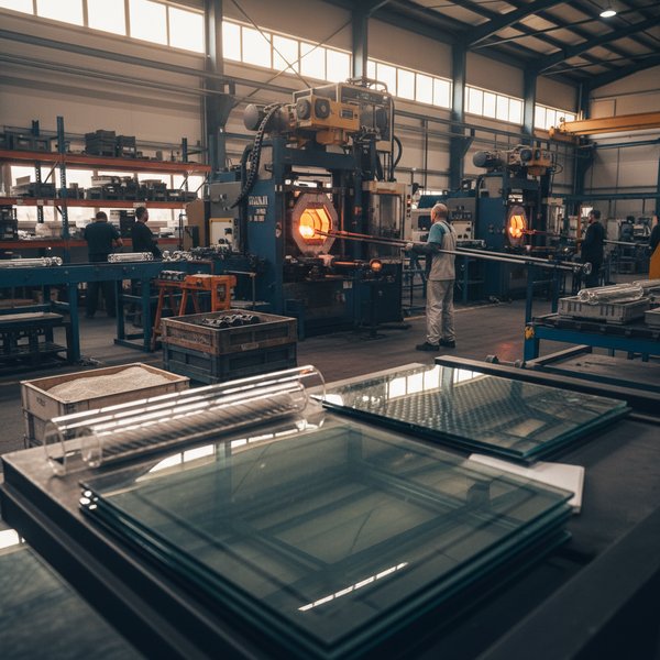 Hartownia szkła ESG z piecem termicznym Press-Glass - kontakty do producentów szkła specjalistycznego PKD 2319Z