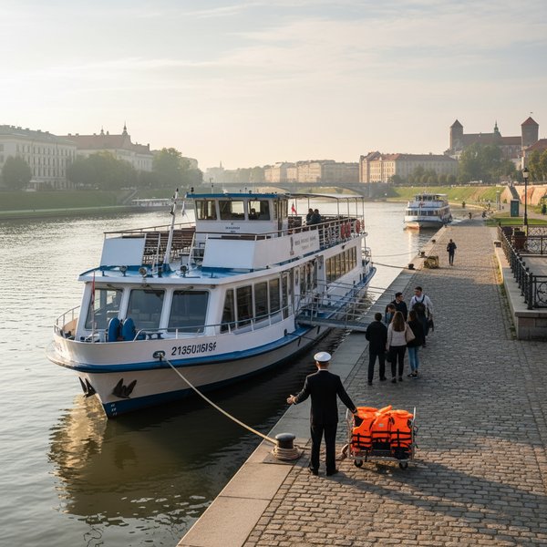Statek turystyczny Mazury na Jeziorze Mikołajskim - kontakty do śródlądowego transportu pasażerskiego PKD 5030Z