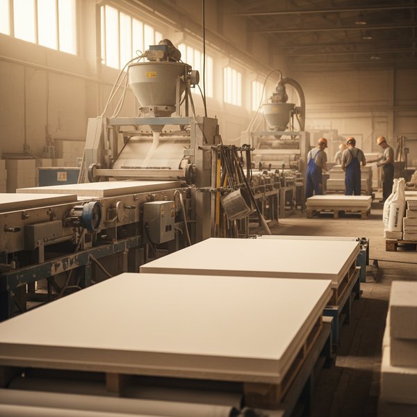 Wizualizacja branży producentów wyrobów budowlanych z gipsu - baza B2B