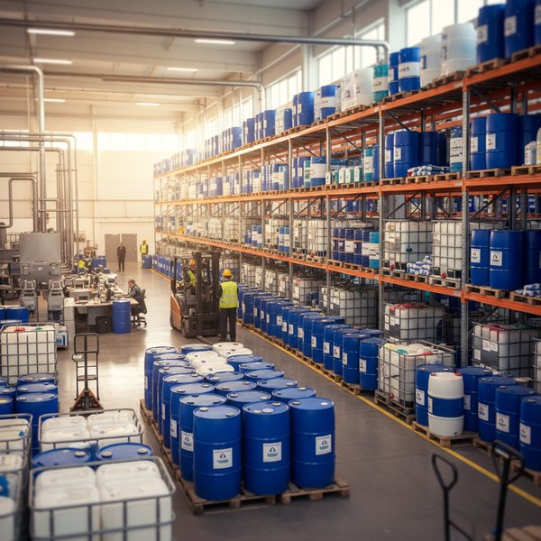 Polska hurtownia chemikaliów z paletami granulatów polskich klientów premium - kontakty do polskich hurtowni chemikaliów PKD 4675Z