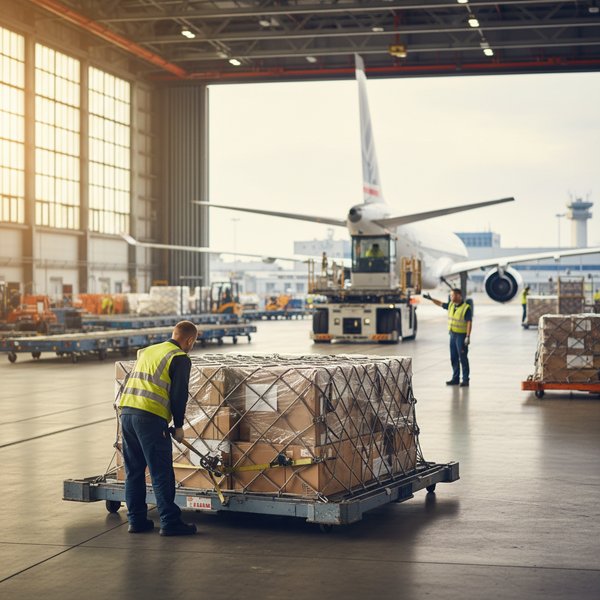 Wizualizacja branży operatorów logistycznych oferujących transport lotniczy towarów - baza B2B