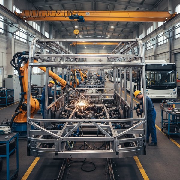 Wizualizacja branży producentów autobusów - kontakty B2B w bazie Baza producentów autobusów