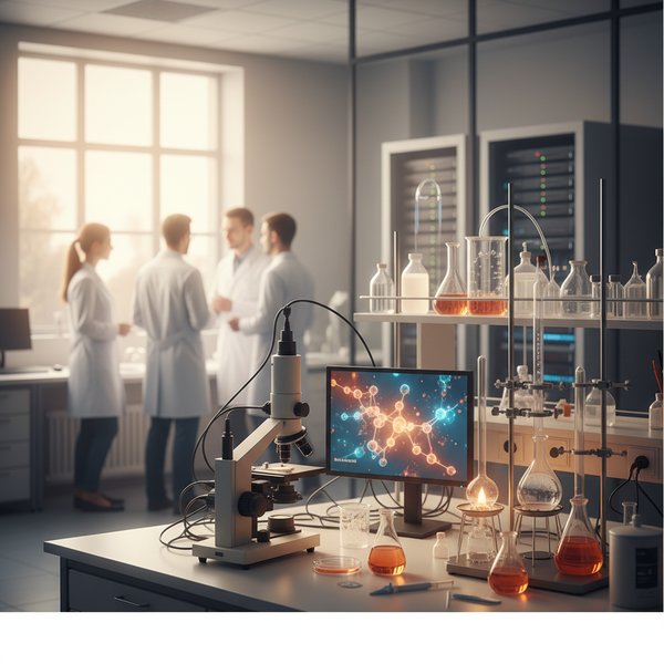 Laboratorium ośrodka badawczego z aparaturą - kontakty do polskich ośrodków badawczych PKD 72X