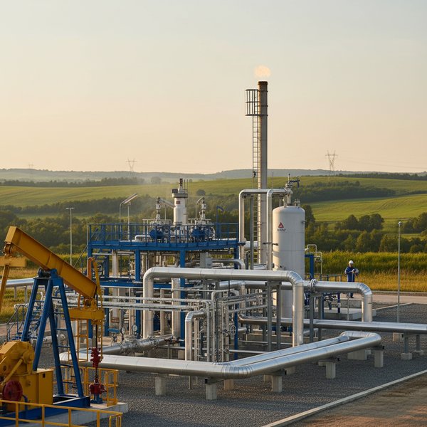 Platforma wiertnicza na polu gazu ziemnego - kontakty do operatorów wydobycia gazu ziemnego PKD 0620Z